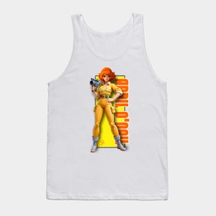 April O´neil - Cartoon Retro Vintage - D1 Tank Top